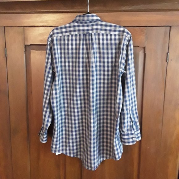 Lands' End Men's Plaid Dress Shirt - Size 16-33 - Picture 2 of 7